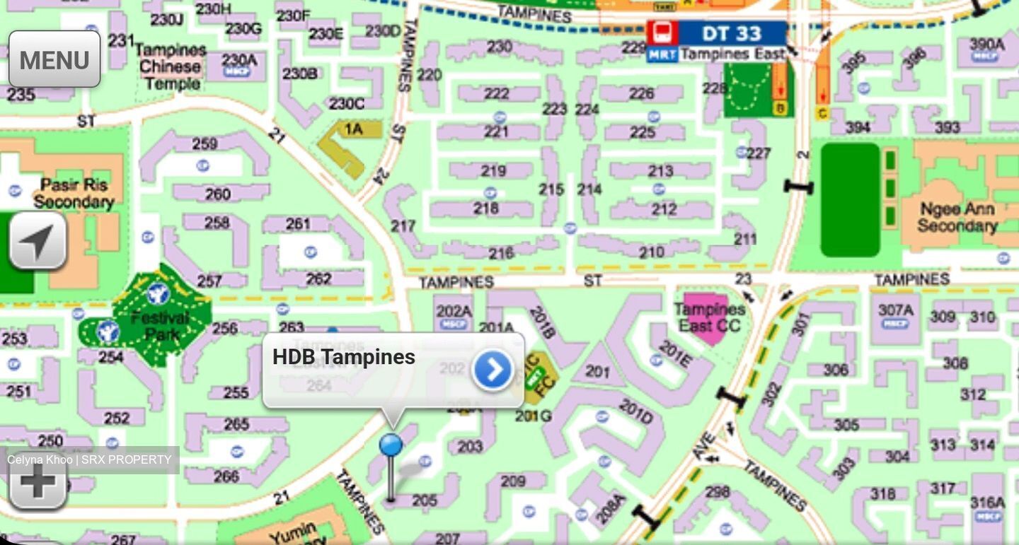 Blk 205 Tampines Street 21 (Tampines), HDB 3 Rooms #389728441